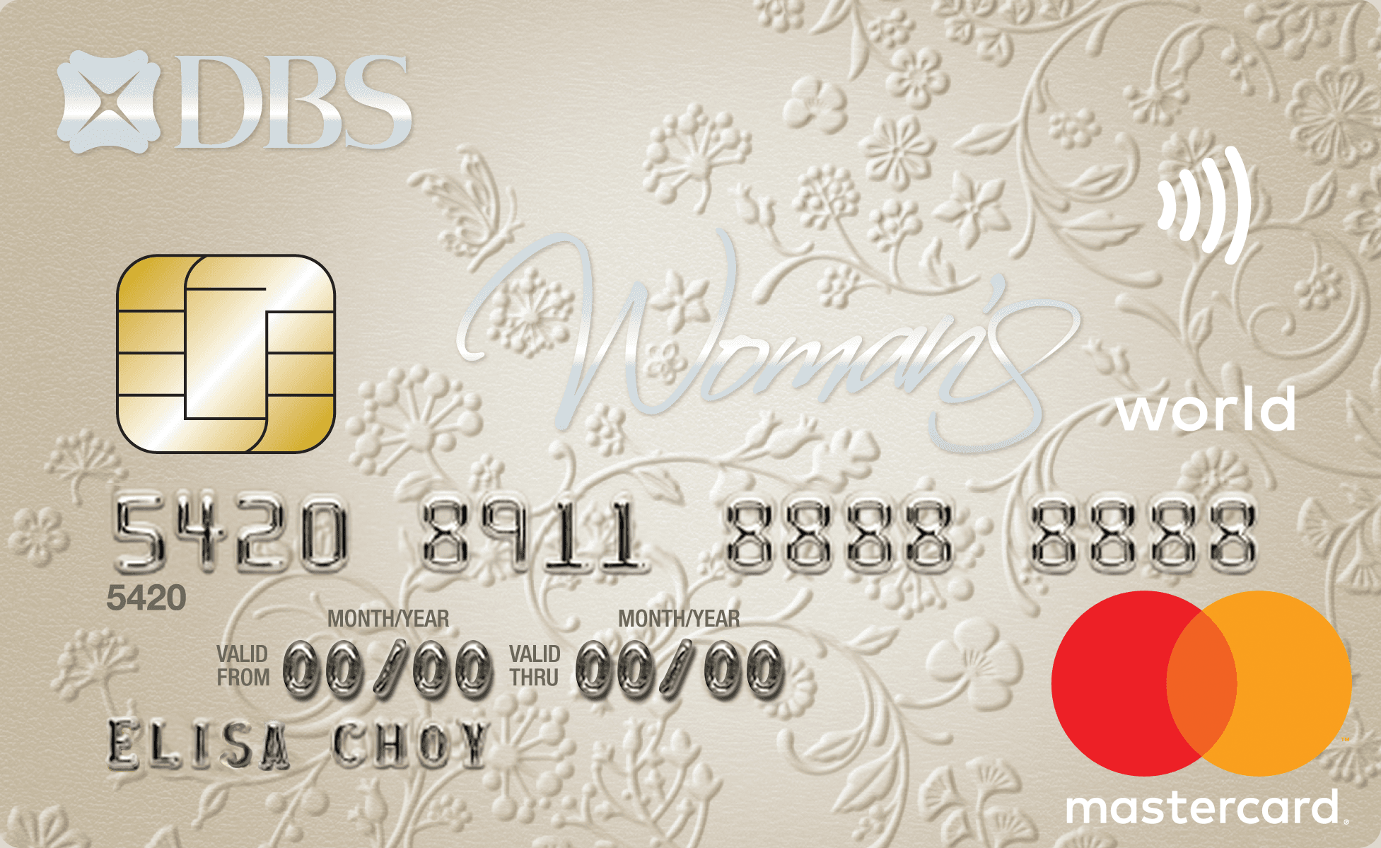 DBS Woman's World Mastercard card