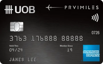 UOB PRVI Miles American Express Card card