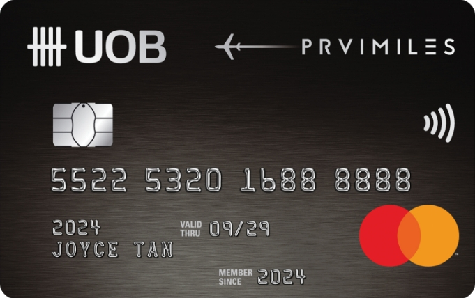 UOB PRVI Miles World Mastercard card